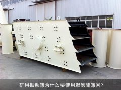 礦用振動(dòng)篩為什么要使用聚氨酯篩網(wǎng)？